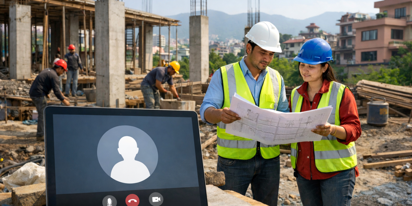 NRN house construction project in Nepal with remote supervision